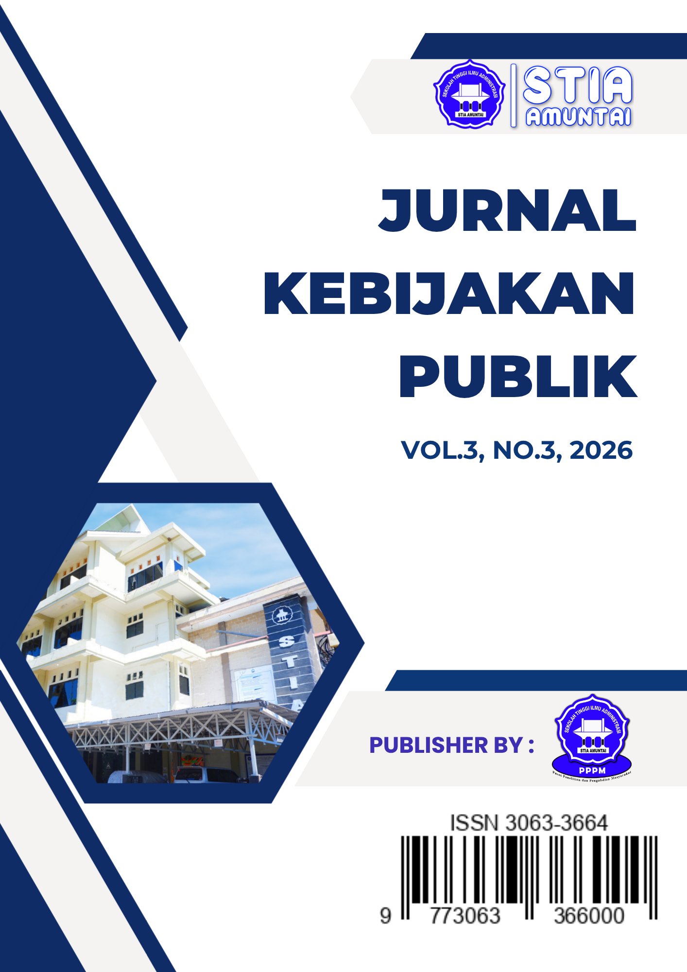 					View Vol. 3 No. 3 (2026): Jurnal Kebijakan Publik
				