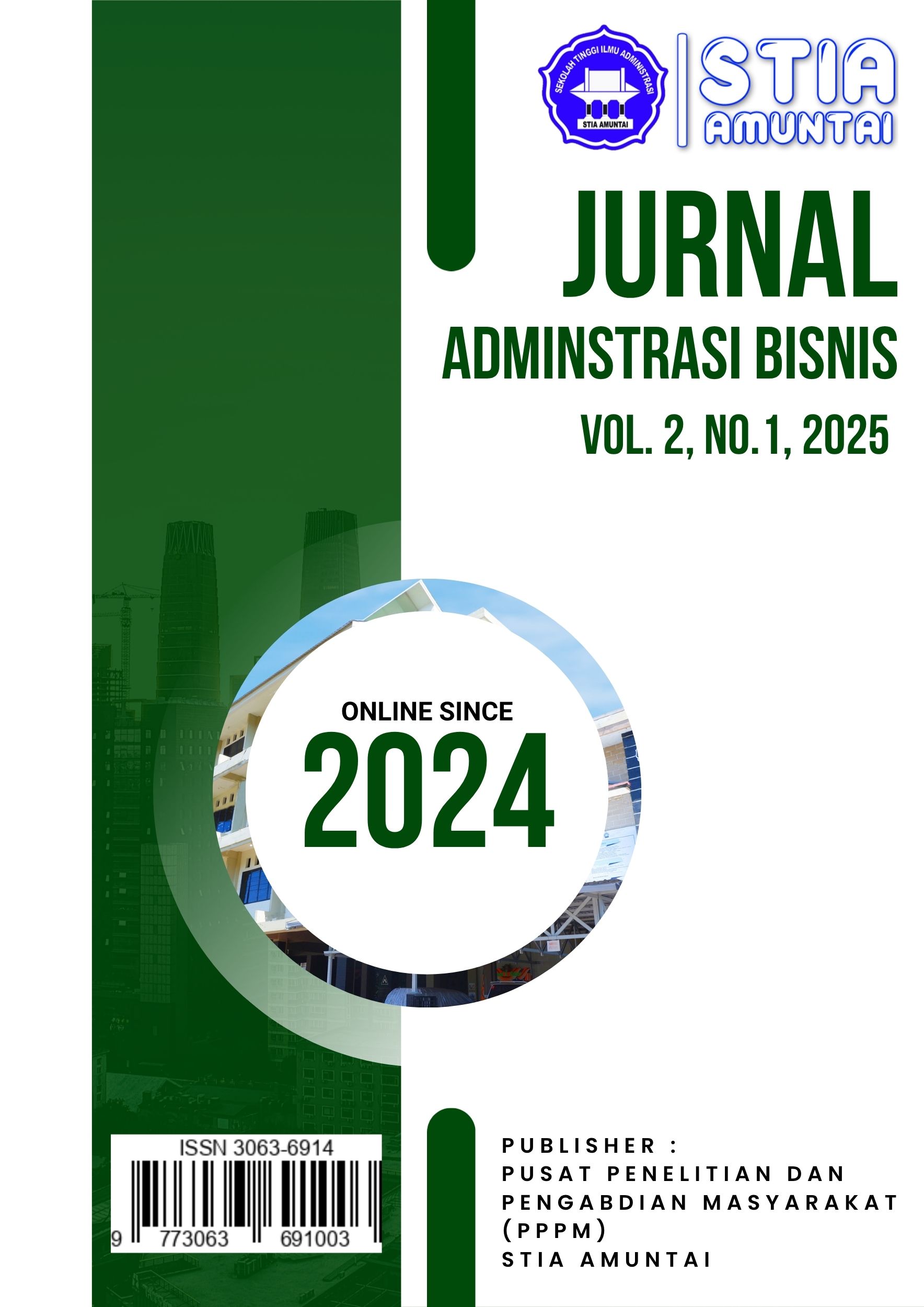 					View Vol. 2 No. 1 (2025): Jurnal Administrasi Bisnis
				